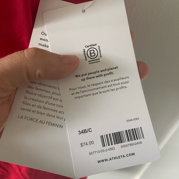 Athleta Seascape Blousy Tankini Bathing Suit Racerback - Picture 5 of 7